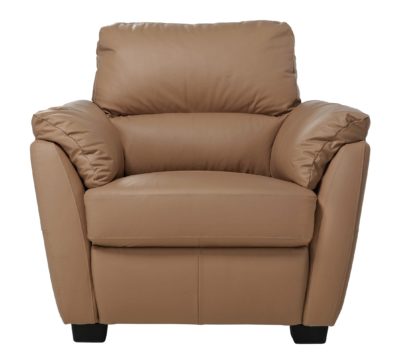 Collection Trieste Leather Chair - Taupe.